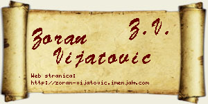 Zoran Vijatović vizit kartica